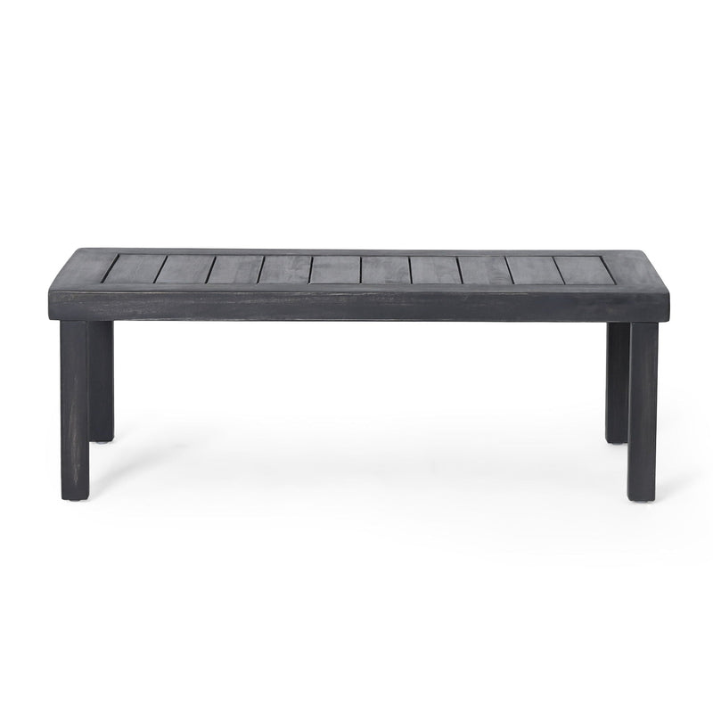 Acacia Wood Loveseat And Coffee Table Set With Cushions by HouseOfZazla