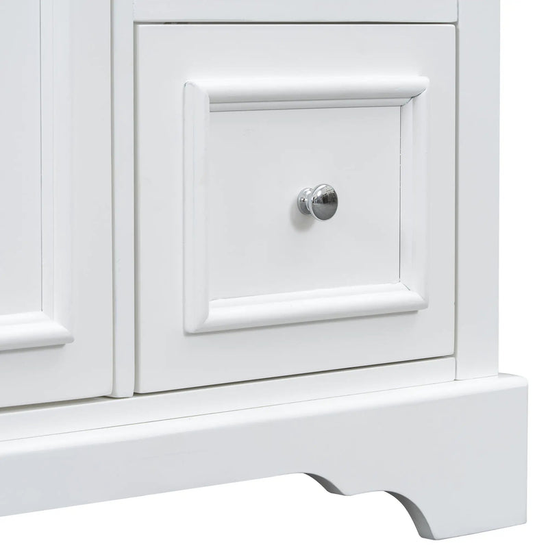 Bathroom Vanity With Sink, Soft-Close Doors, Adjustable U-Shelf, 3 Drawers by HouseOfZazla