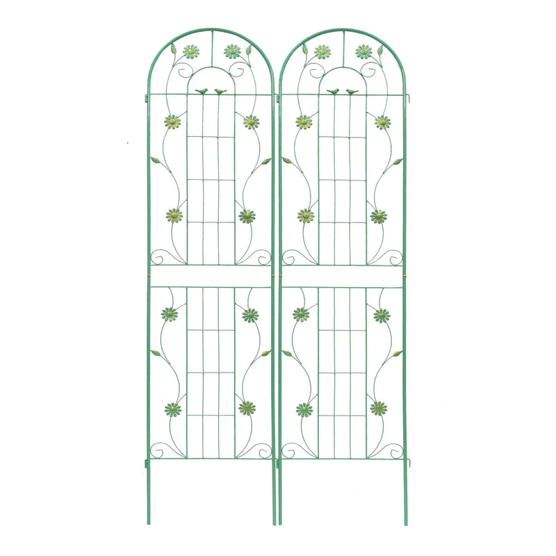 4 Pack Metal Garden Trellis 86.7'' x 19.7'' Rustproof Trellis for Climbing Plants by HouseOfZazla