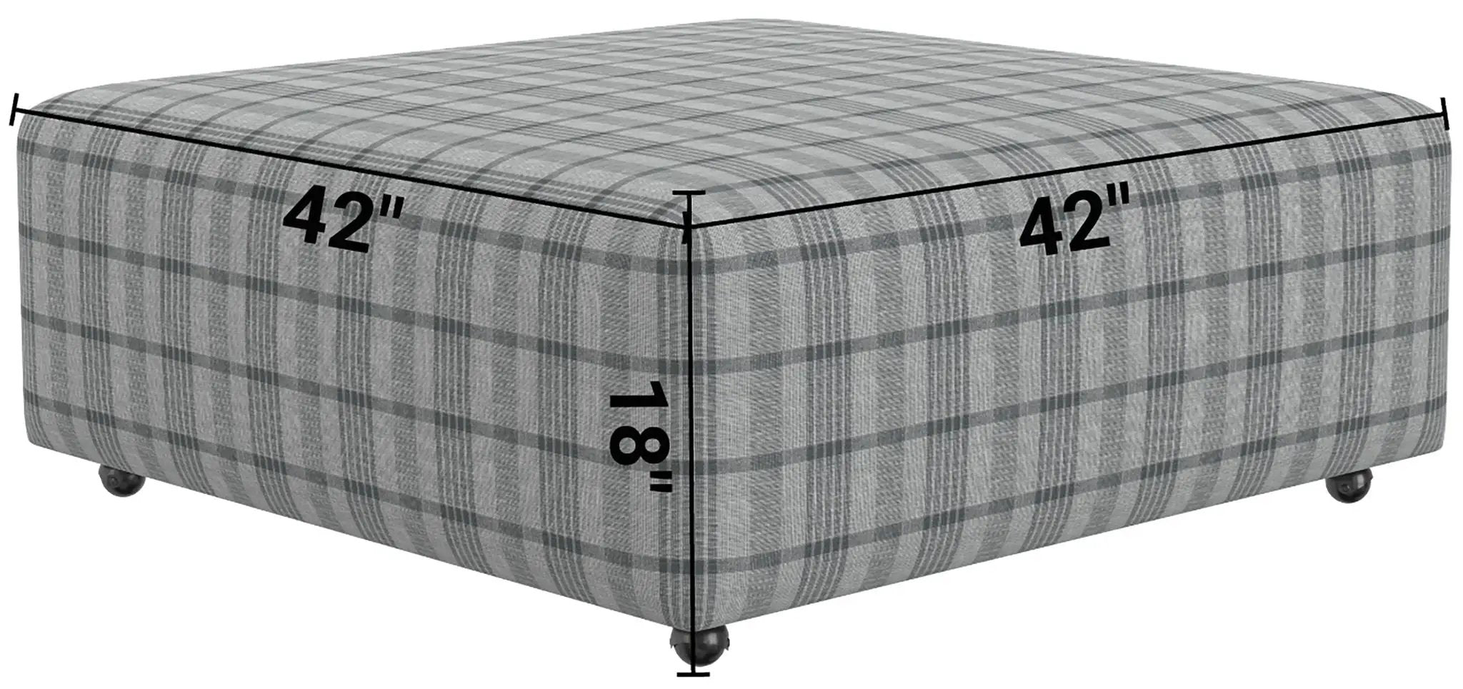 Chappy - Castered Cocktail Ottoman by Unique Piece Furniture