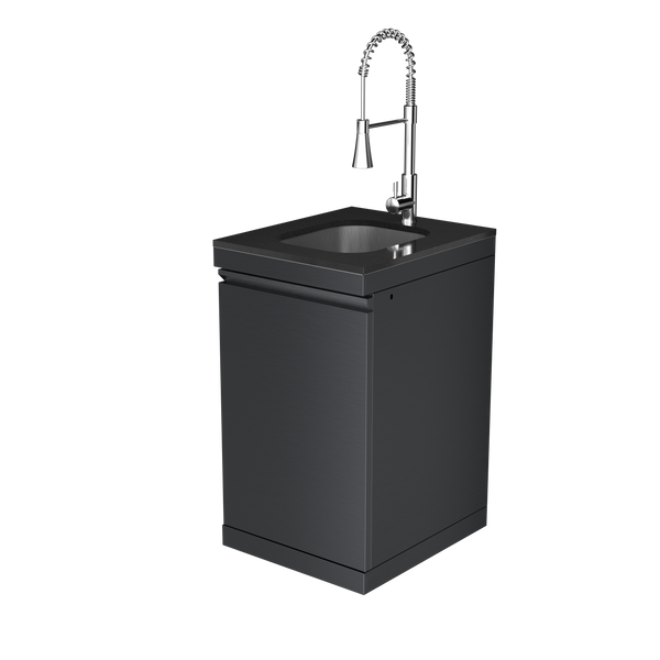 Sink Cabinet with Tap Stainless Steel Outdoor Kitchen Islands