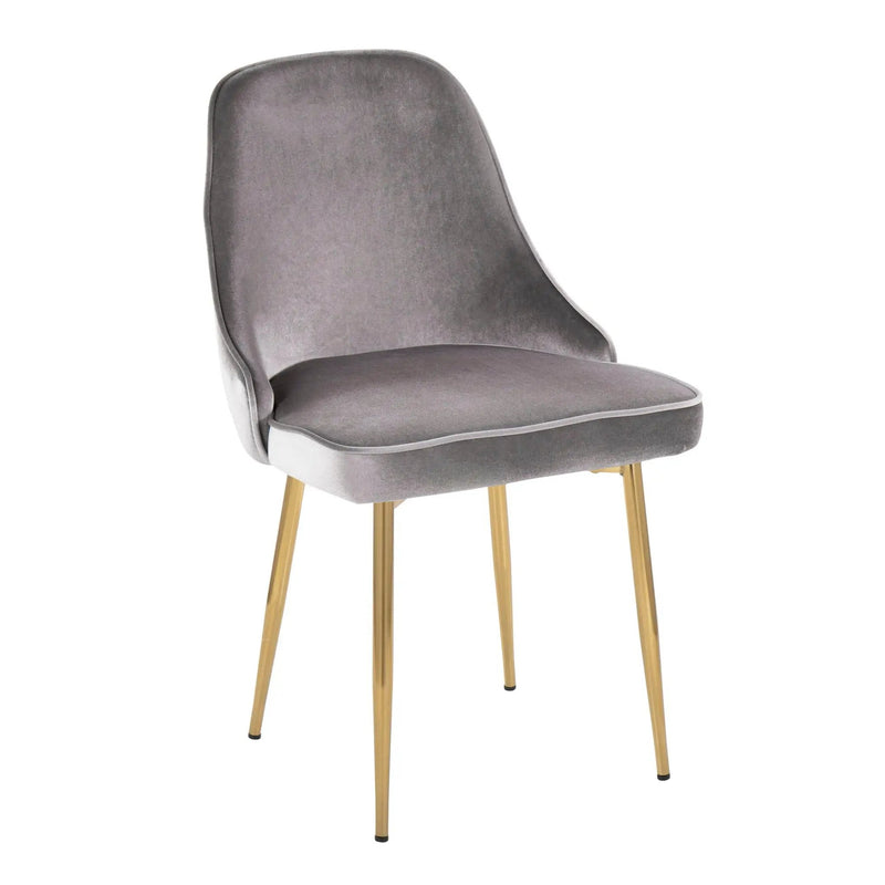 Marcel - Contemporary / Glam Dining Chair (Set of 2) by HouseOfZazla