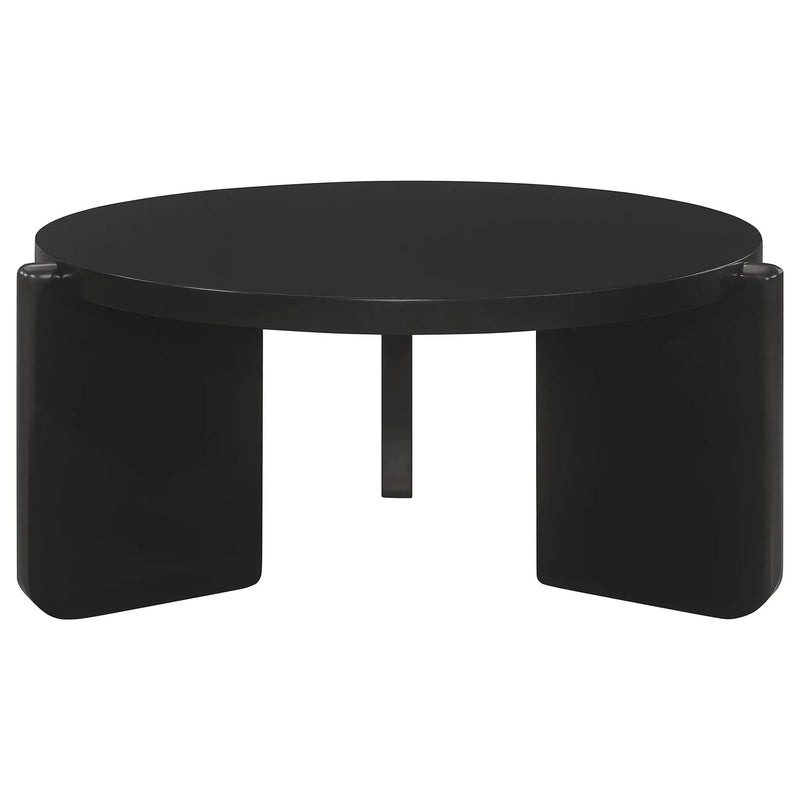 Cordova 2-piece Solid Wood Coffee and End Table Set Black by Unique Piece Furniture