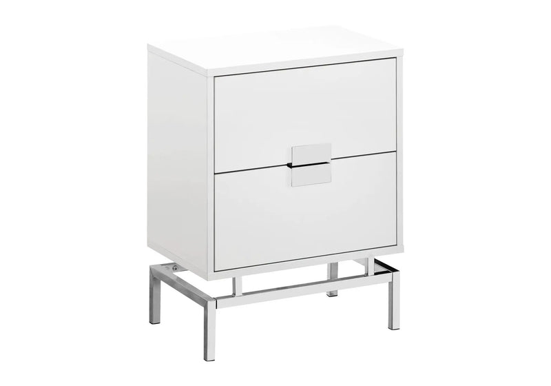 Accent Side Table, Storage Drawer, Modern Design by Unique Piece Furniture