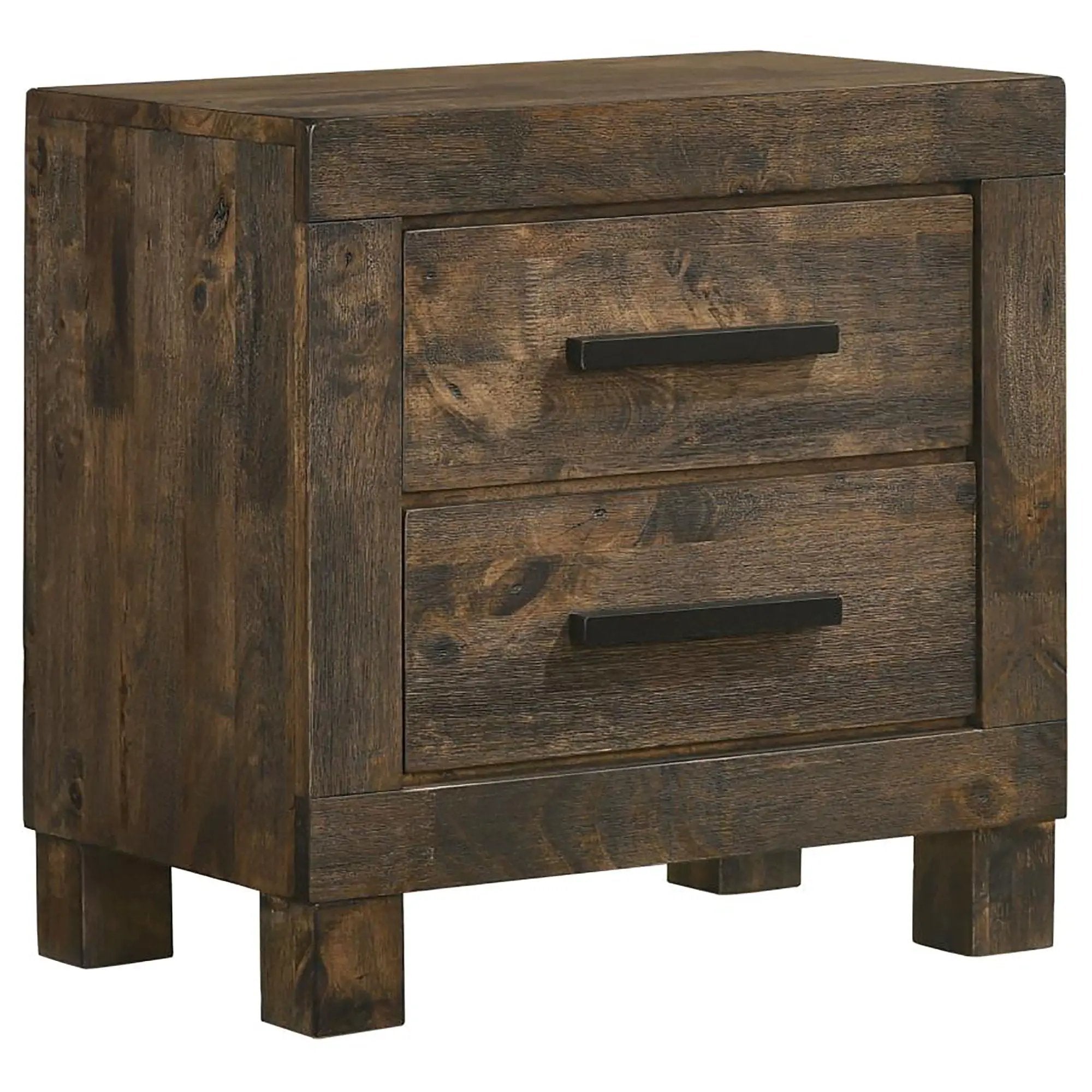 2 Drawer Nightstand - Brown Wood by HouseOfZazla