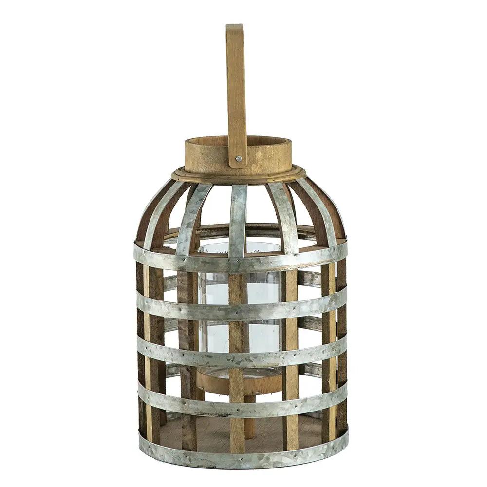 Decorative Lantern With Handle Wooden Lantern For Indoor Outdoor Home Garden Wedding by HouseOfZazla