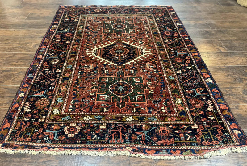 Antique Persian Karajeh Heriz Rug 5x6 by Jewel Rugs