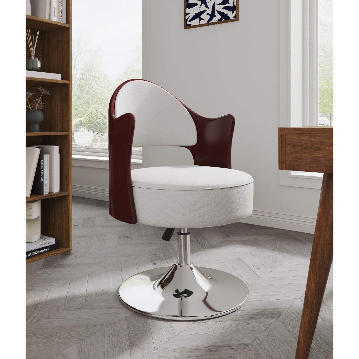 Bopper - Swivel Lounge Chair - White by HouseOfZazla