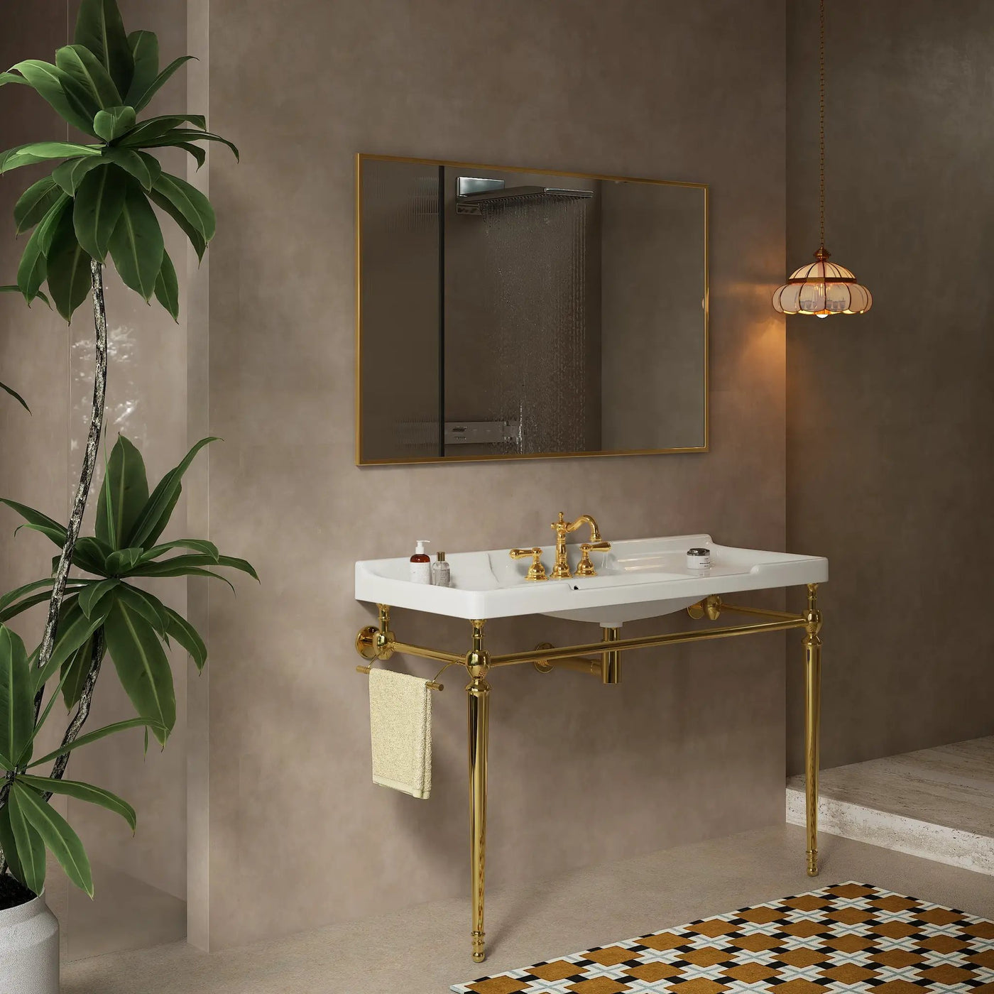 VICI 48" Bathroom Console Sink, Wall-Mounted by HouseOfZazla