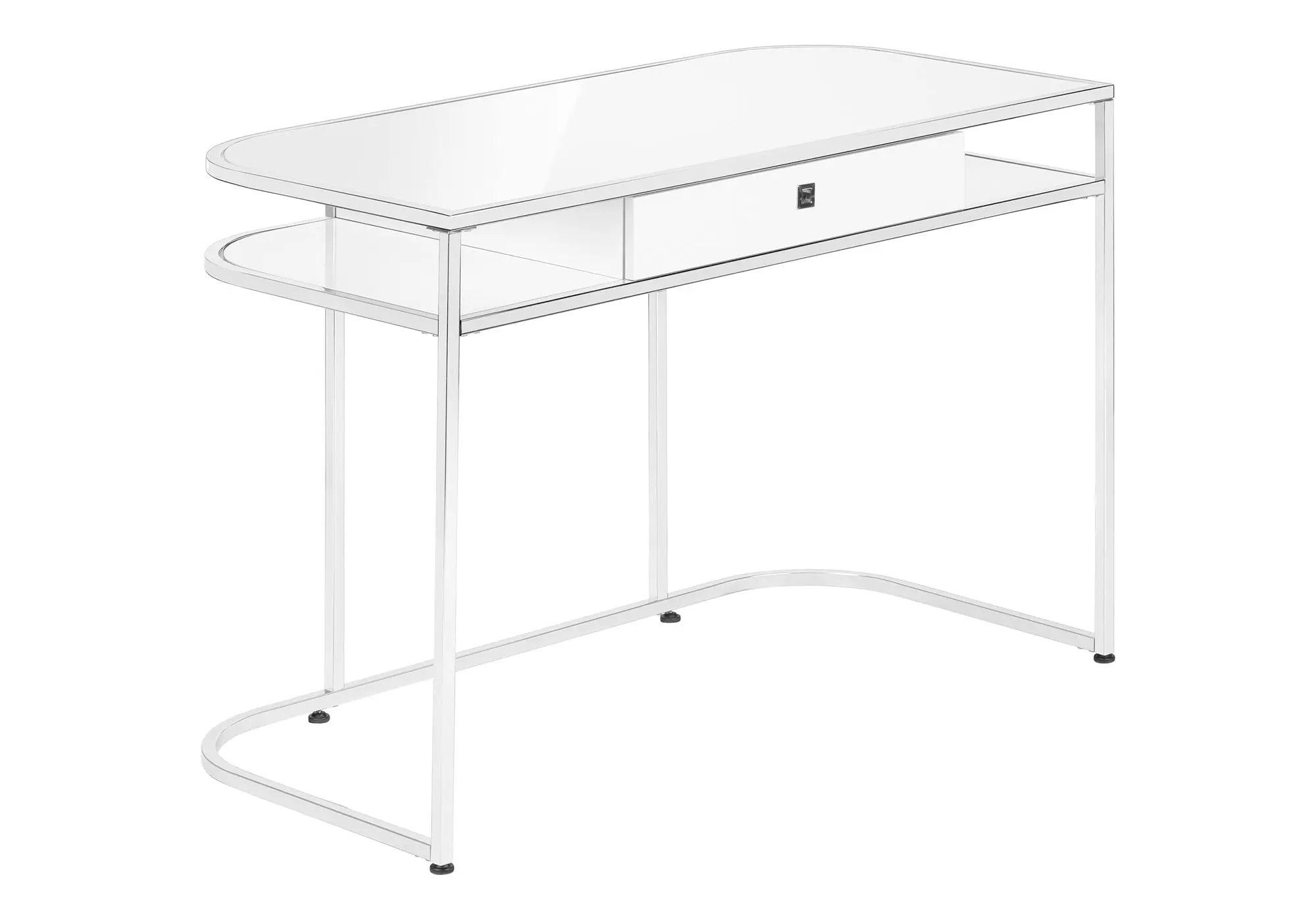 Computer Desk For Home Office, Laptop, Storage Drawers, Contemporary And Modern - White by Unique Piece Furniture