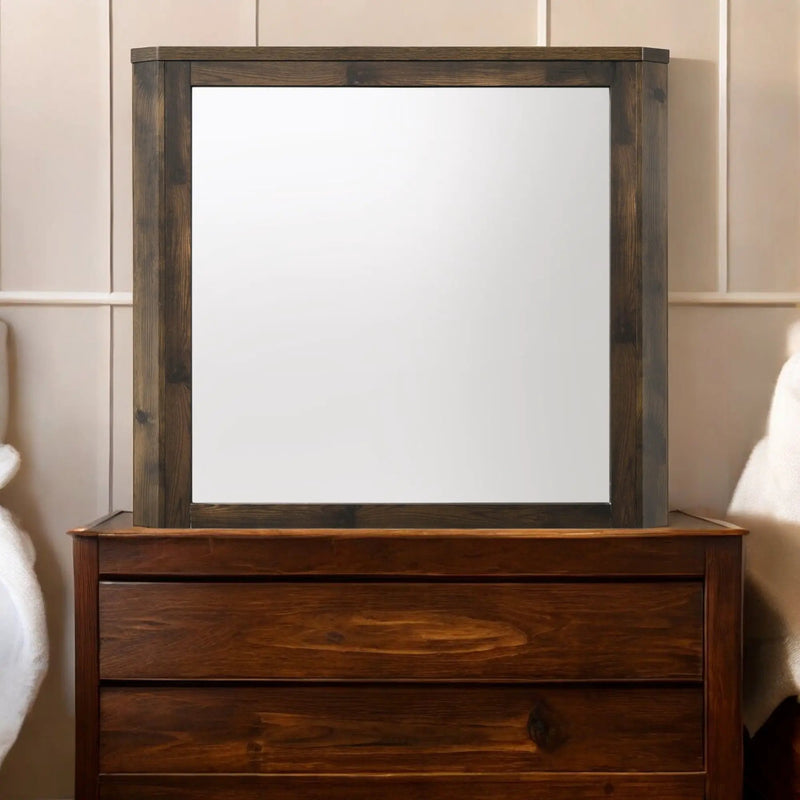Elettra - Rustic Mirror - Walnut by HouseOfZazla