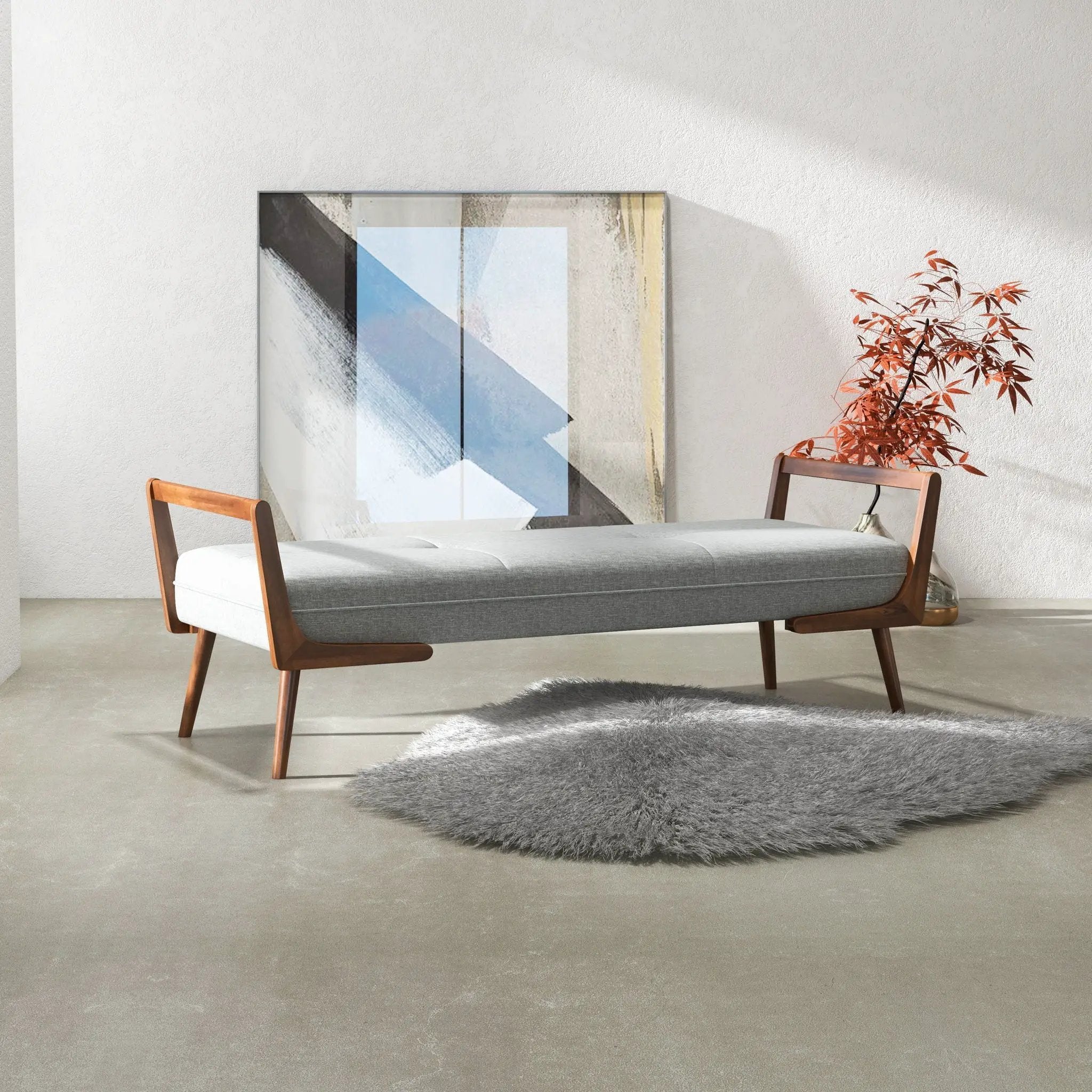Cora - Bench - Gray by Unique Piece Furniture