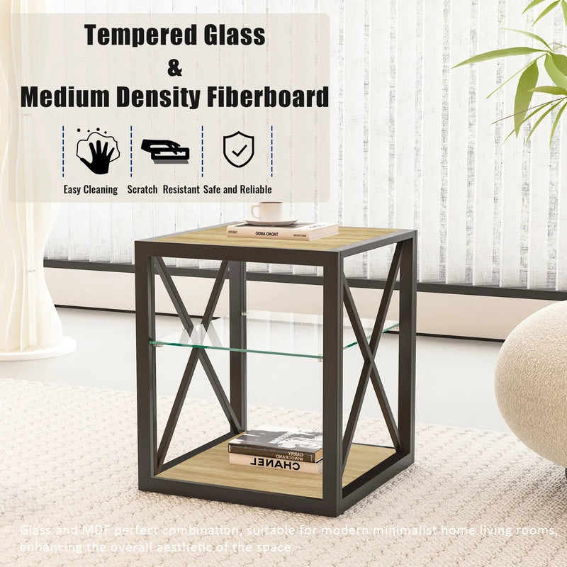 1 Piece Modern End Table Nightstand for Bedroom & Living Room by HouseOfZazla