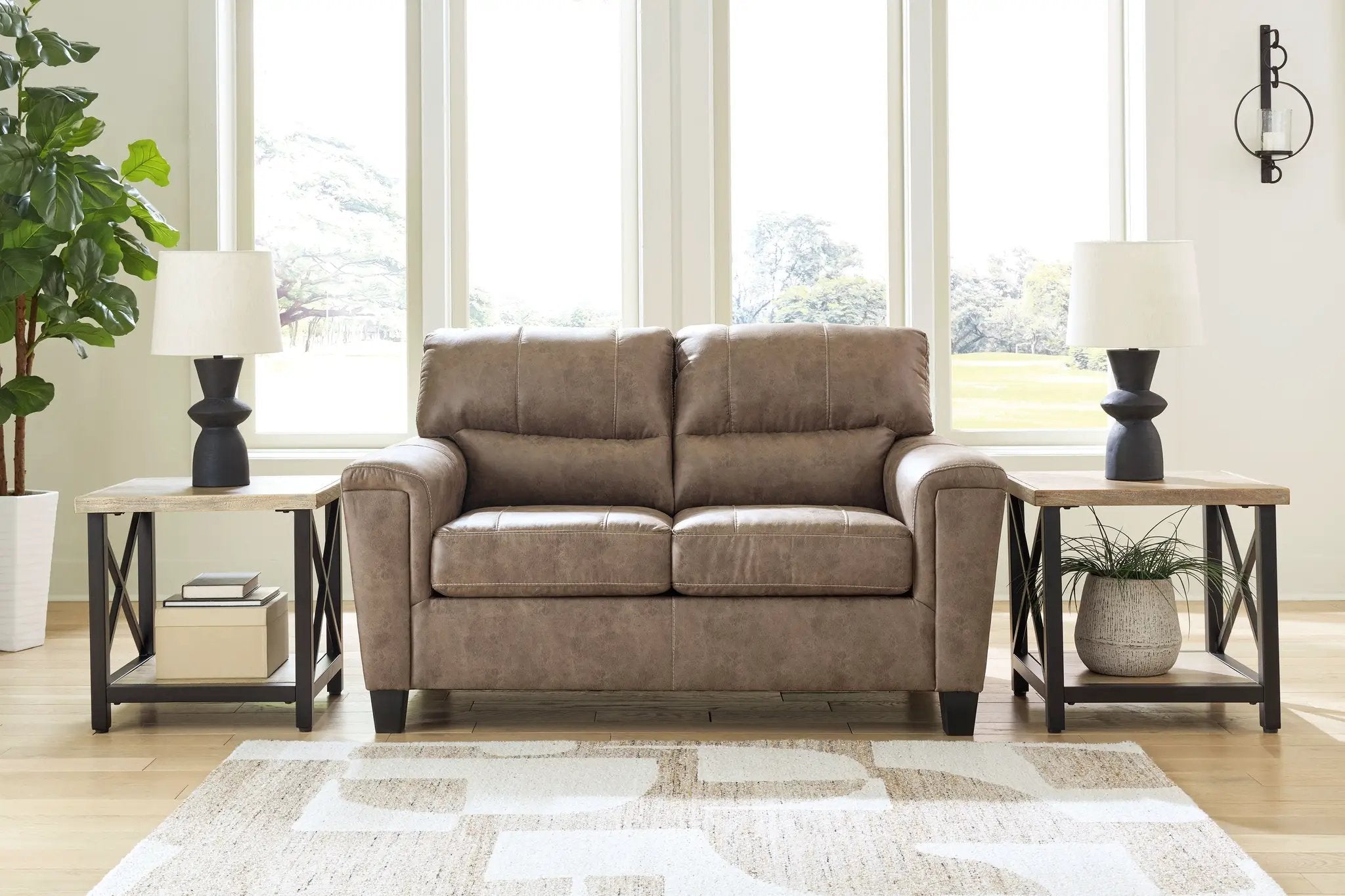 Navi - Loveseat - Fossil by Unique Piece Furniture