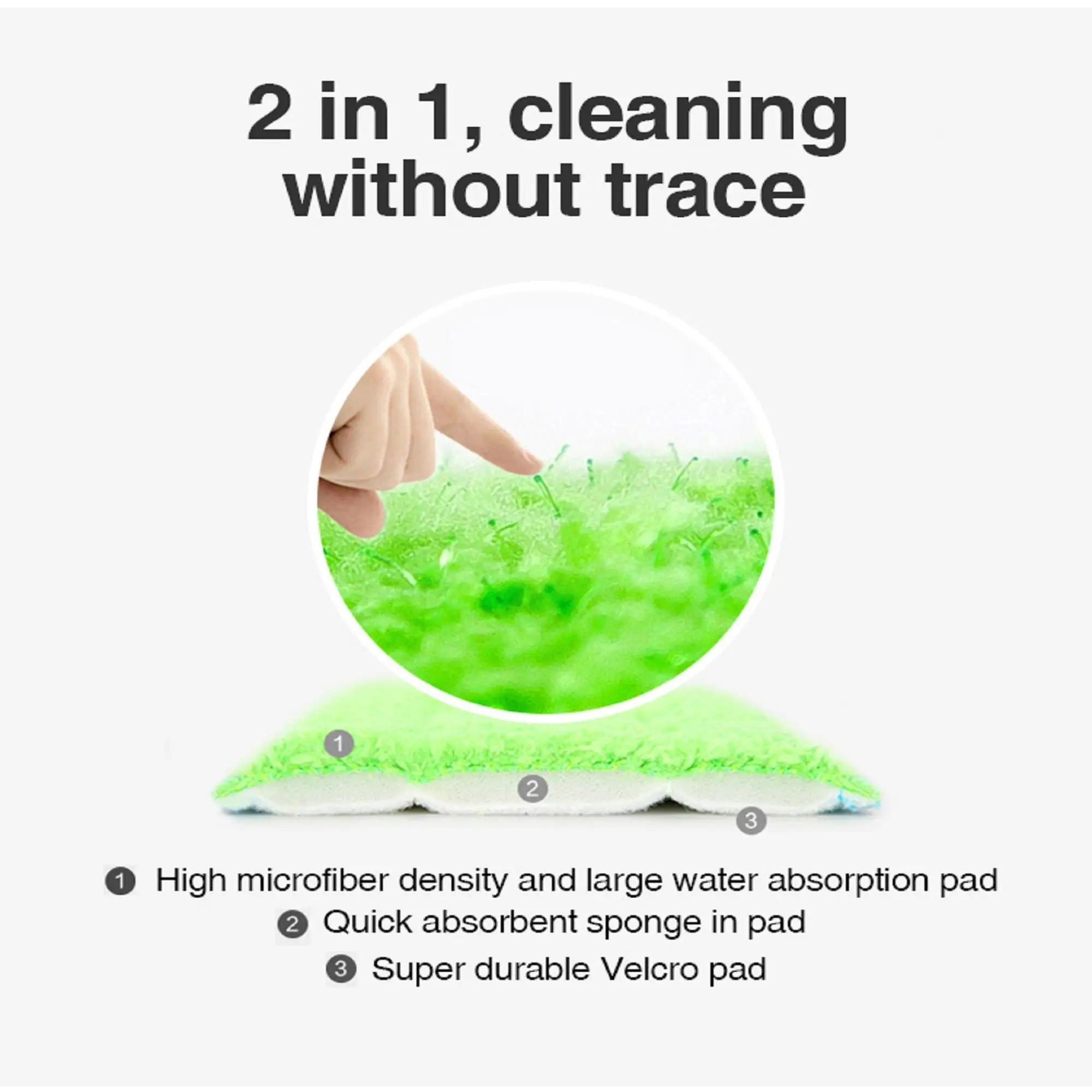Superfine Fiber Washable Mat Spray Mop With 300Ml Reusable Bottle For Various Floors - Blue by HouseOfZazla