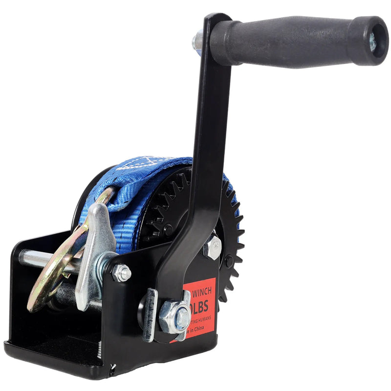 800LBS Hand Winch With 19.6FT Strap by HouseOfZazla