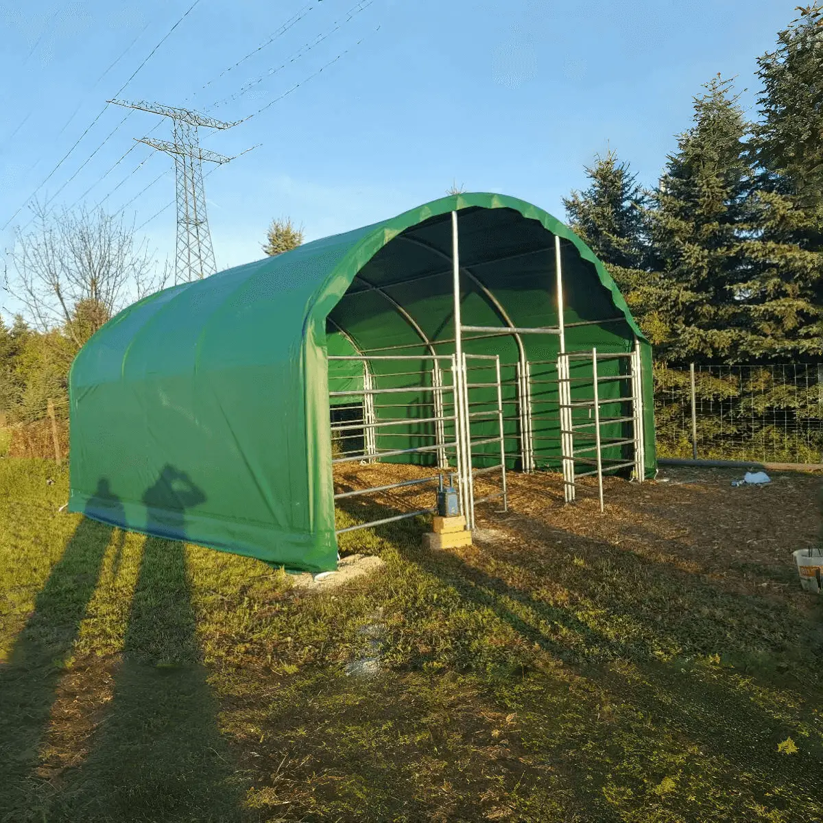 13' x 13' Livestock Corral Shelter with front door by Chery Industrial