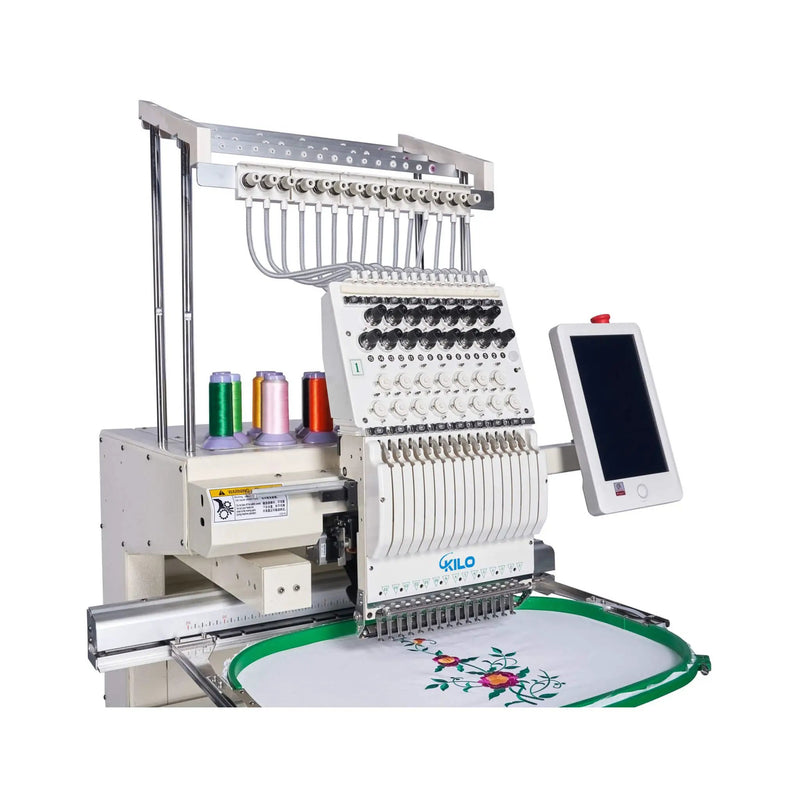 [13X20"] 15-Needle Commercial Embroidery Machine With LCD Touchscreen And Laser Positioning (SAK57613) by SAKSBY WHOLESALE
