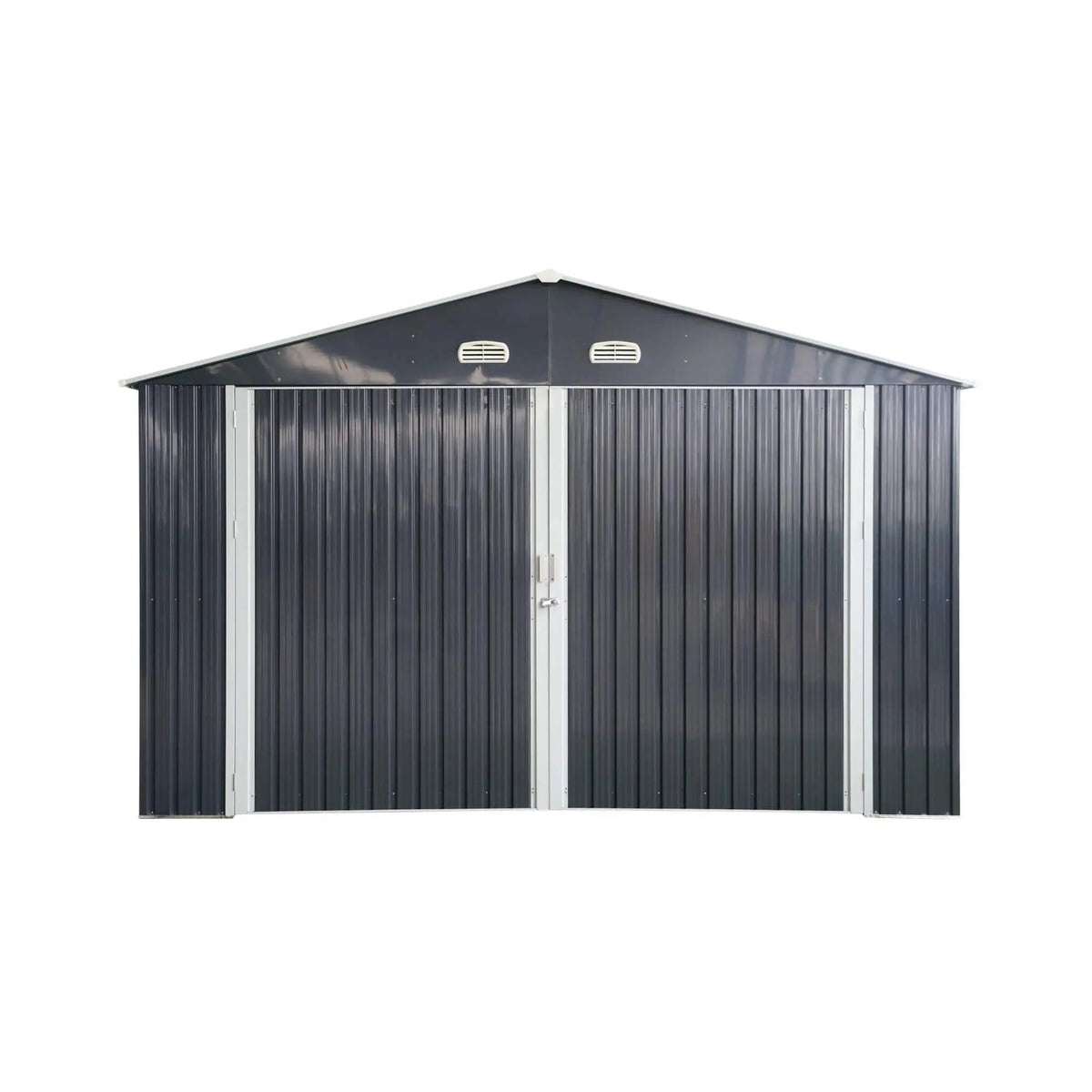 [13x20FT] Alora Large Heavy-Duty Outdoor Metal Storage Shed With Double Doors (SAK65331) by SAKSBY WHOLESALE