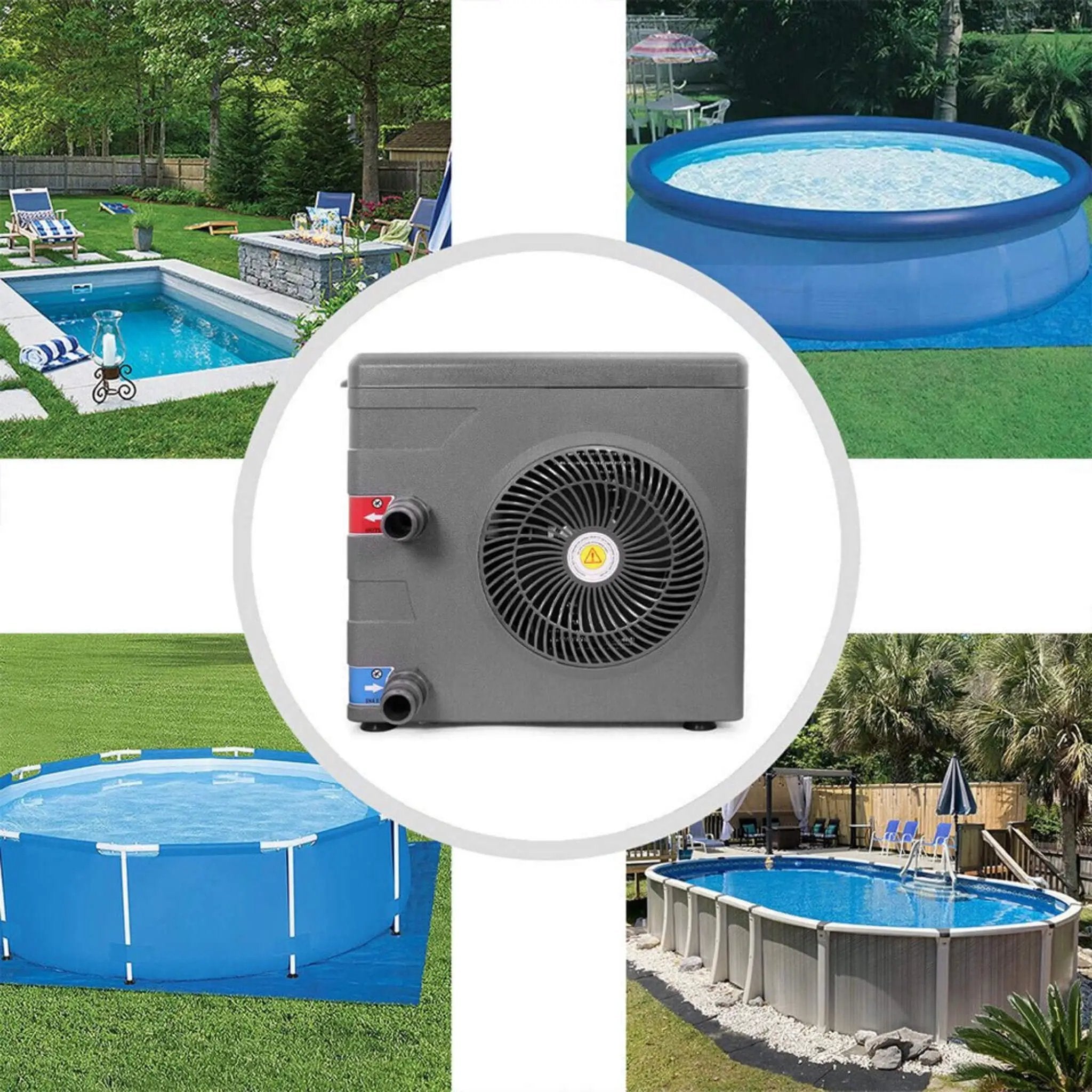 14.8K BTU Premium Above Ground Swimming Pool Heater Pump (SAK97584) by SAKSBY WHOLESALE