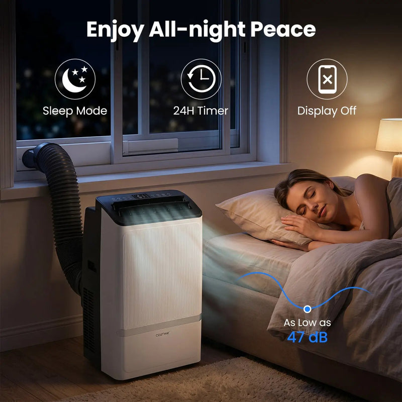 14000 BTU Portable Air Conditioner with WiFi & Dehumidifier by DirectDeals