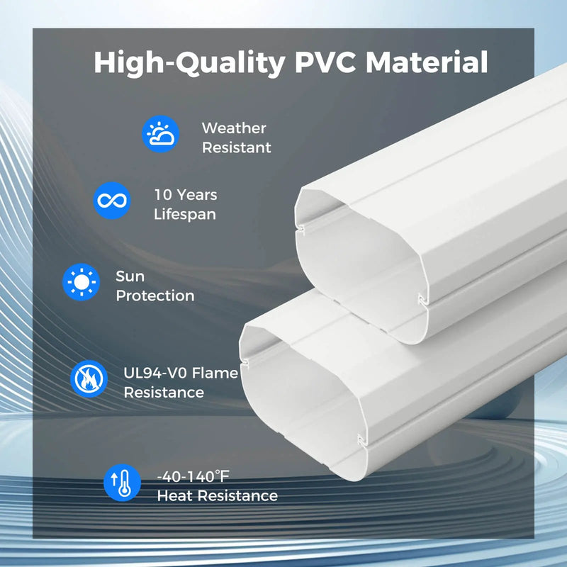 4 Inches W Mini Decorative PVC Slim Line Cover Kit by DirectDeals