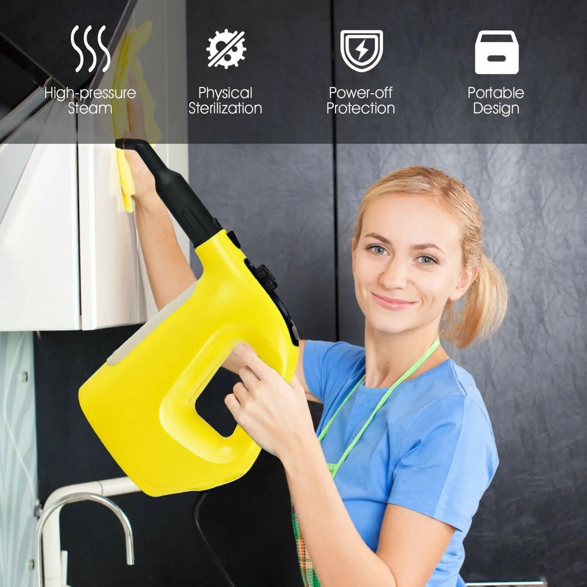Handheld Steam Cleaner 1400W with 14-Piece Accessory Kit, photo 11 of 16