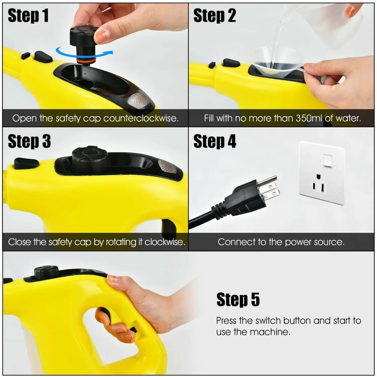 Handheld Steam Cleaner 1400W with 14-Piece Accessory Kit, photo 13 of 16