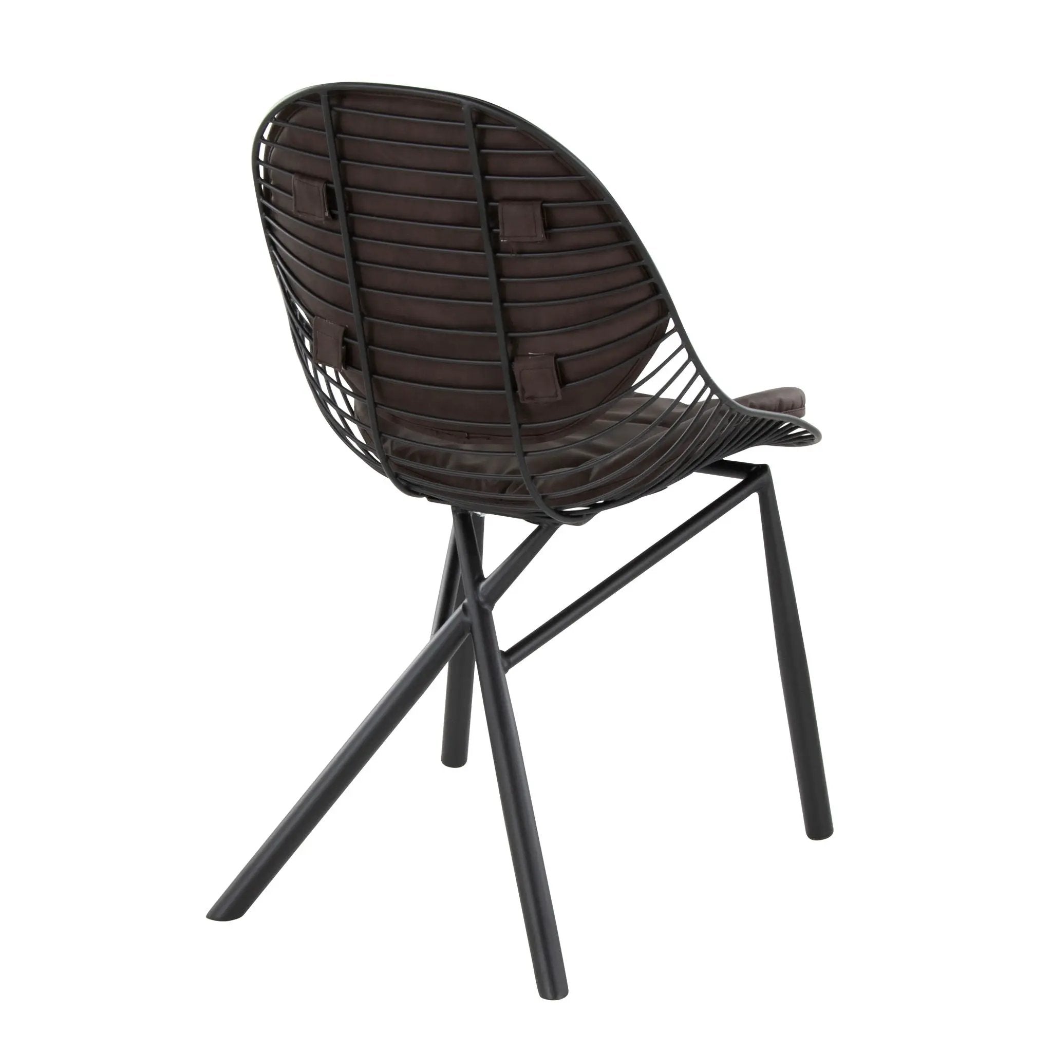 Wired - Contemporary Chair (Set of 2) - Black / Espresso by Unique Piece Furniture
