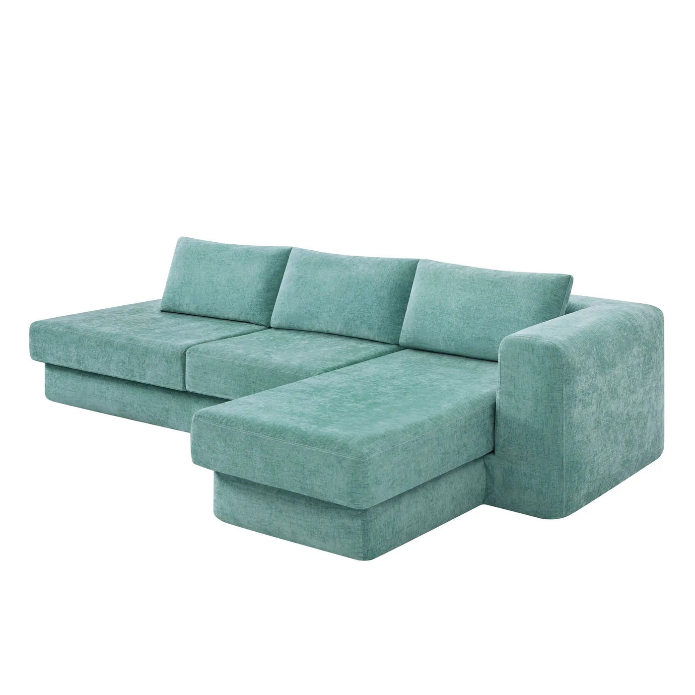 L-Shaped Modular Sofa With Double Layer Cushion by HouseOfZazla