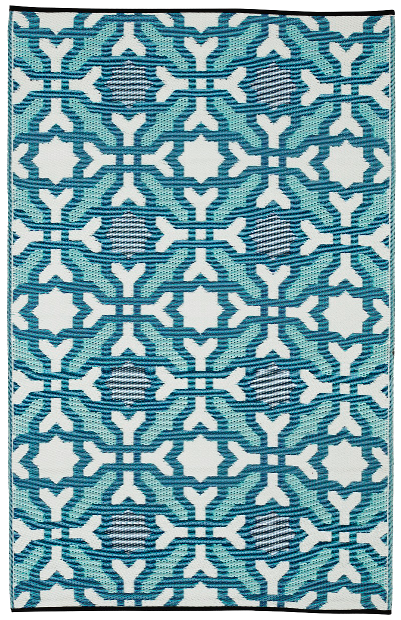 Seville - Multicolor Blue Outdoor Rug for Patio FINAL SALE, photo 2 of 7