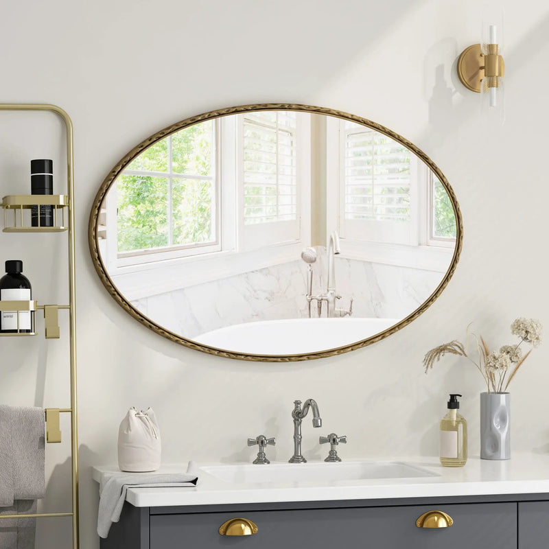 Art Oval Retro Mirror, Wall Hanging by HouseOfZazla