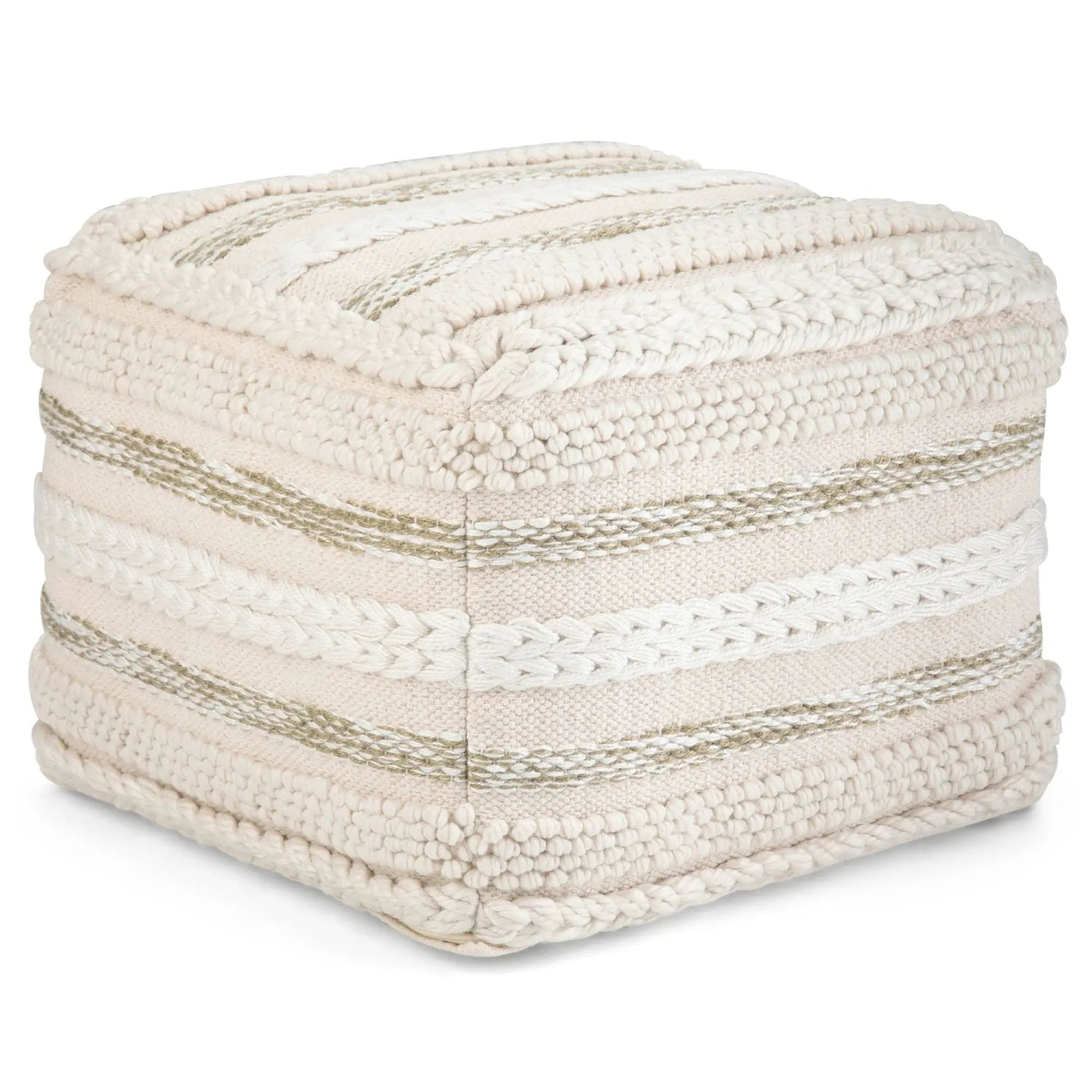 Sommer - Handcrafted Square Pouf by HouseOfZazla