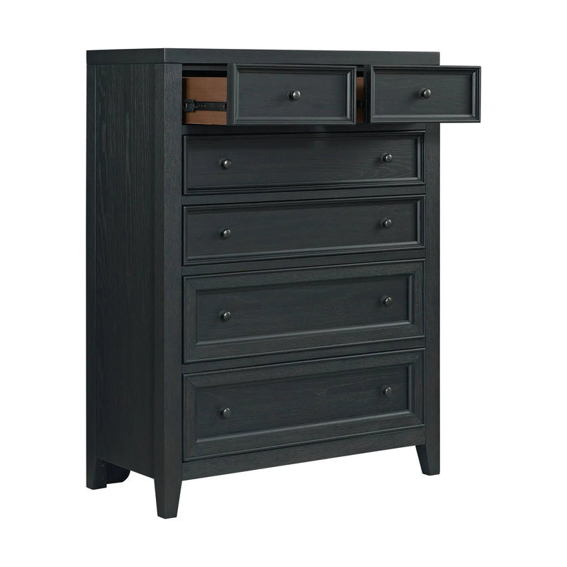 6 Drawer Chest With Knobs And Smooth Slides by HouseOfZazla