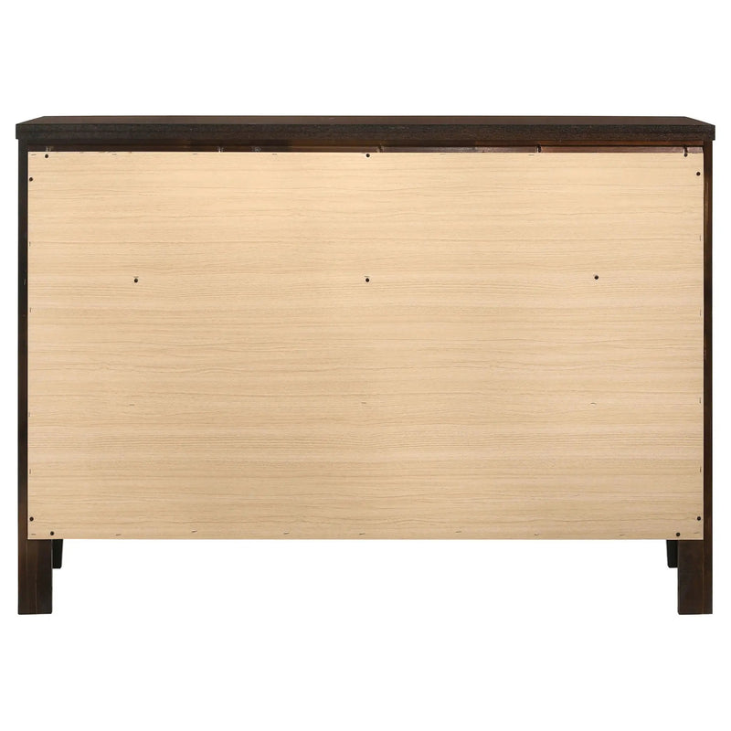 Carlton 6-drawer Dresser Cappuccino by Unique Piece Furniture