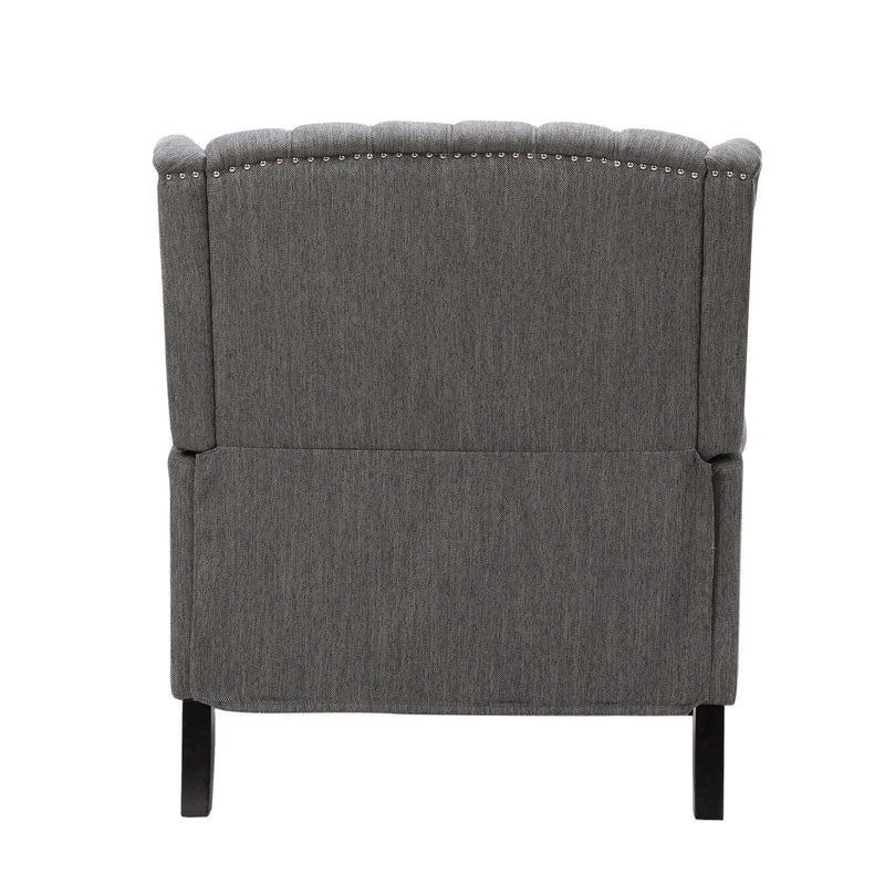 Dunham Contemporary Fabric Tufted Oversized Pushback Recliner by HouseOfZazla