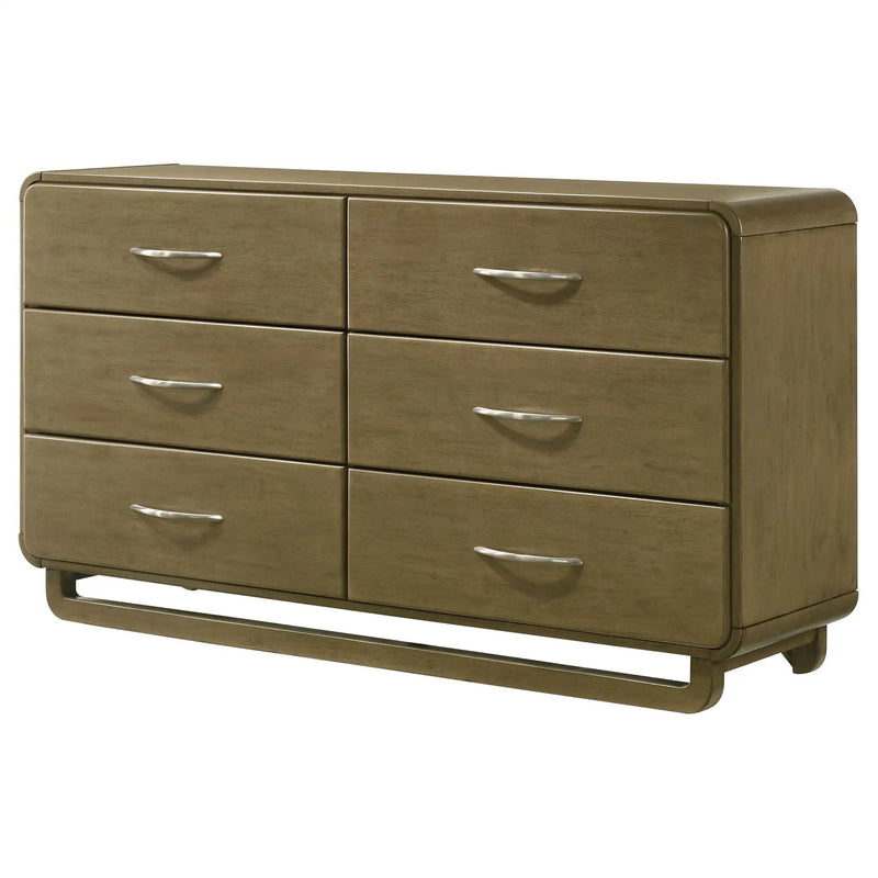 Tully - 6 Drawer Dresser - Nutmeg Brown by HouseOfZazla