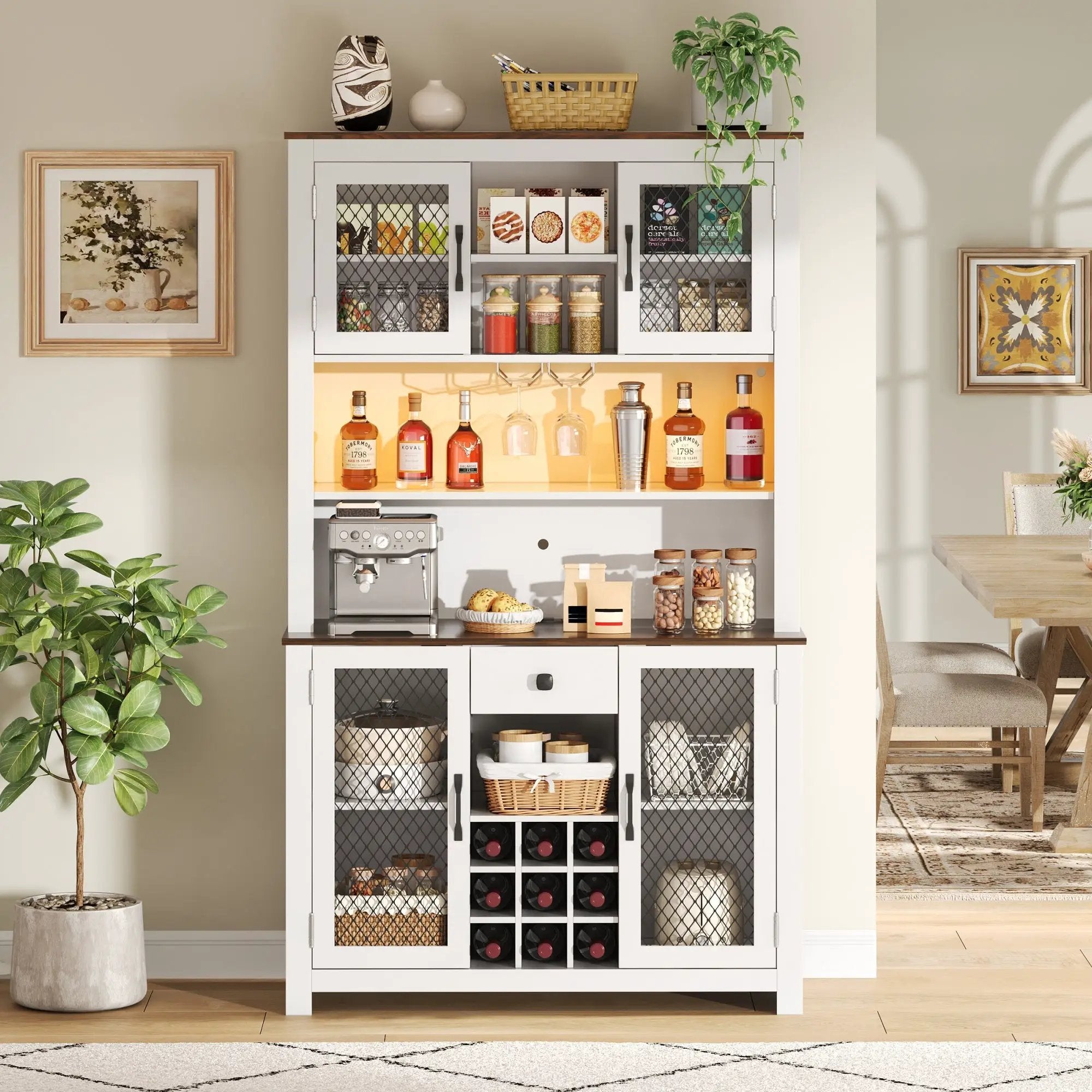 70.9" Kitchen Pantry Storage Cabinet by HouseOfZazla