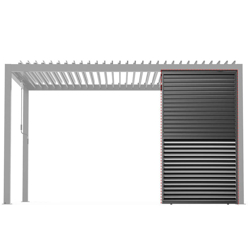 Louver Grille 1 / 3 13Ft Frame & Louvers - Black by Unique Piece Furniture