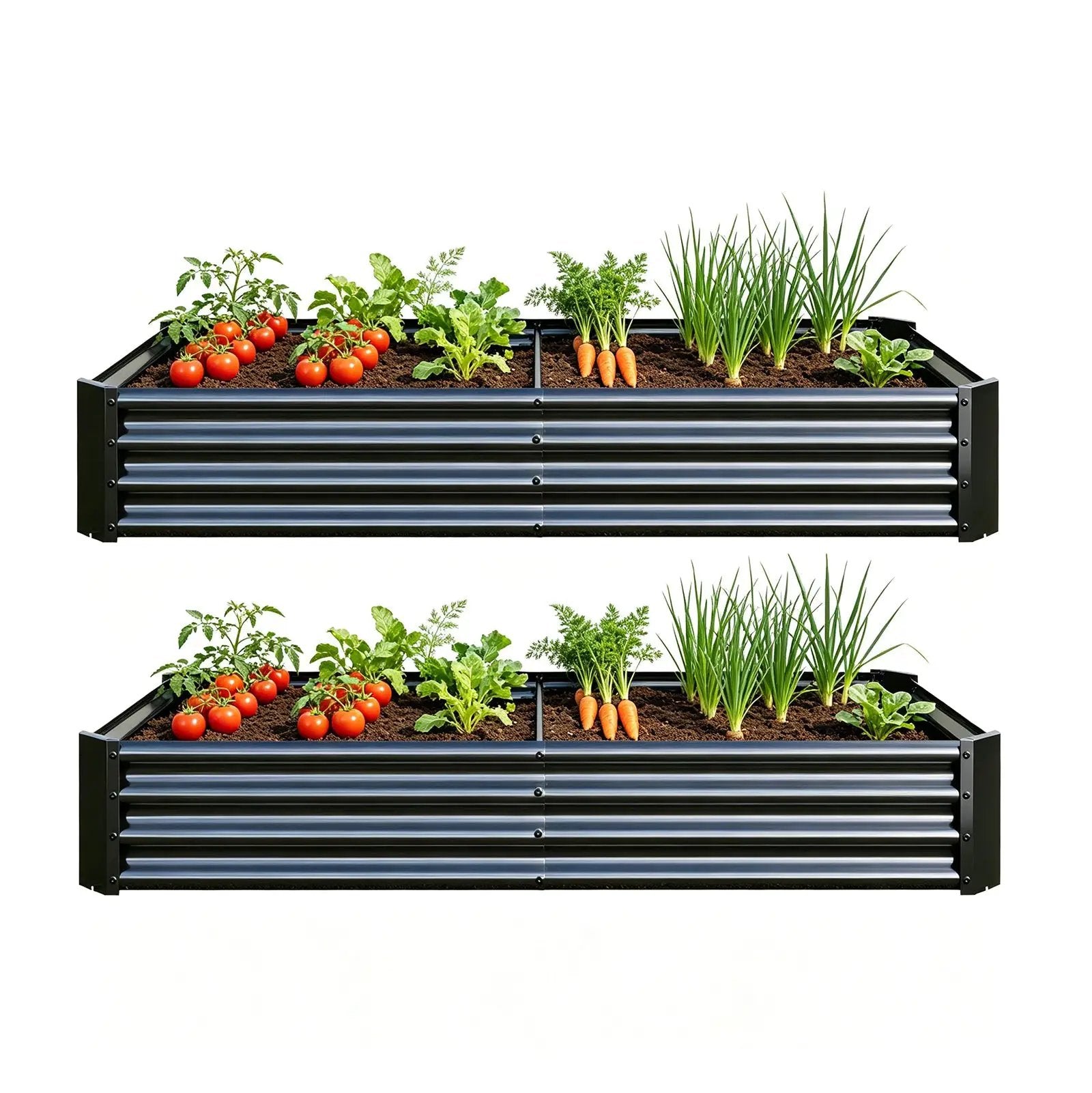 2-Piece Metal Garden Pots & Planters Set by HouseOfZazla