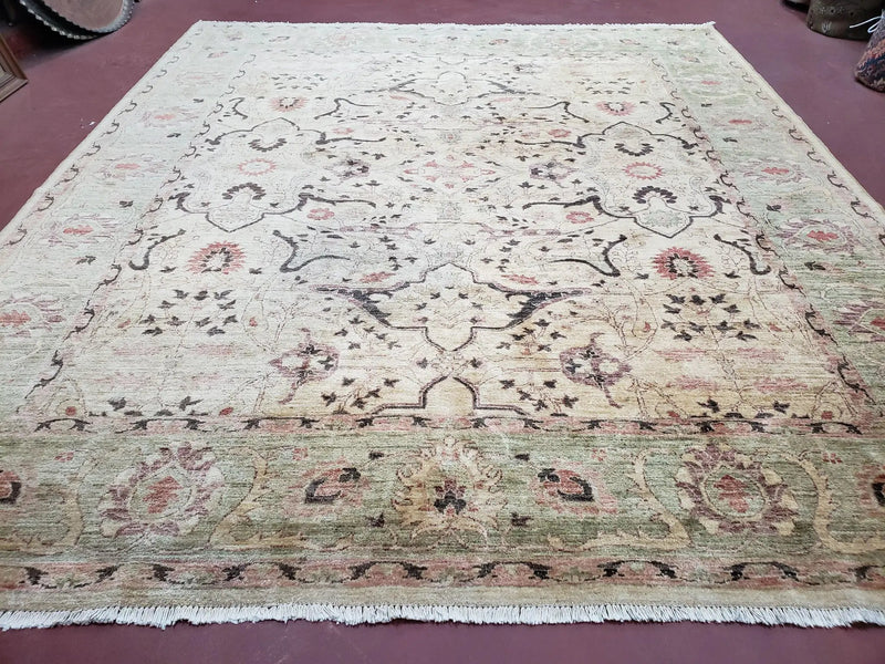Pakistani Peshawar Rug 8x10, Farmhouse Rug, Oushak Carpet, Wool by Jewel Rugs