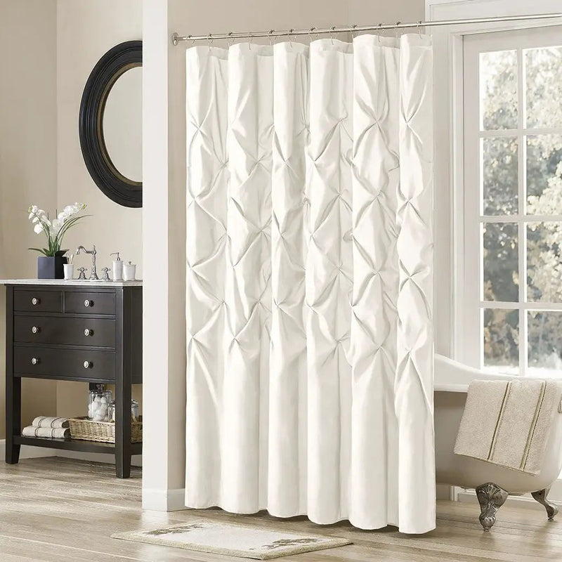 Tufted Semi-Sheer Shower Curtain by HouseOfZazla