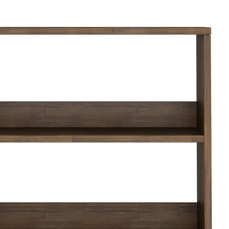 Chase - Tall Bookcase - Rustic Natural Aged Brown by HouseOfZazla