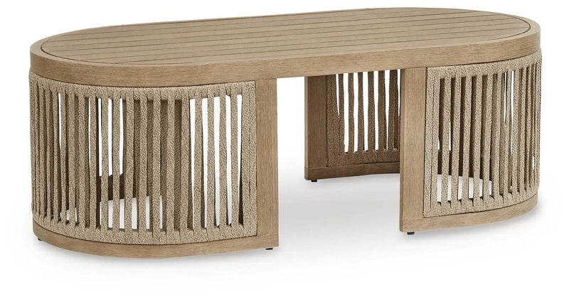 Serena Shores - Rectangular Cocktail Table - Beige by Unique Piece Furniture