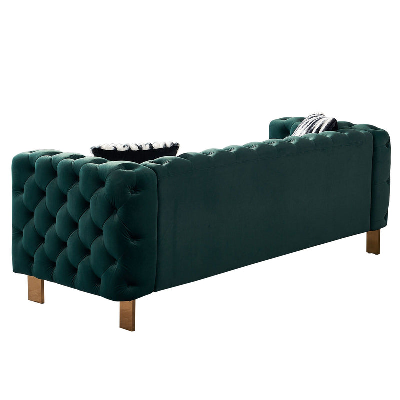 Chesterfield - Modern Tufted Living Room Sofa, 84.25''W Couch by HouseOfZazla
