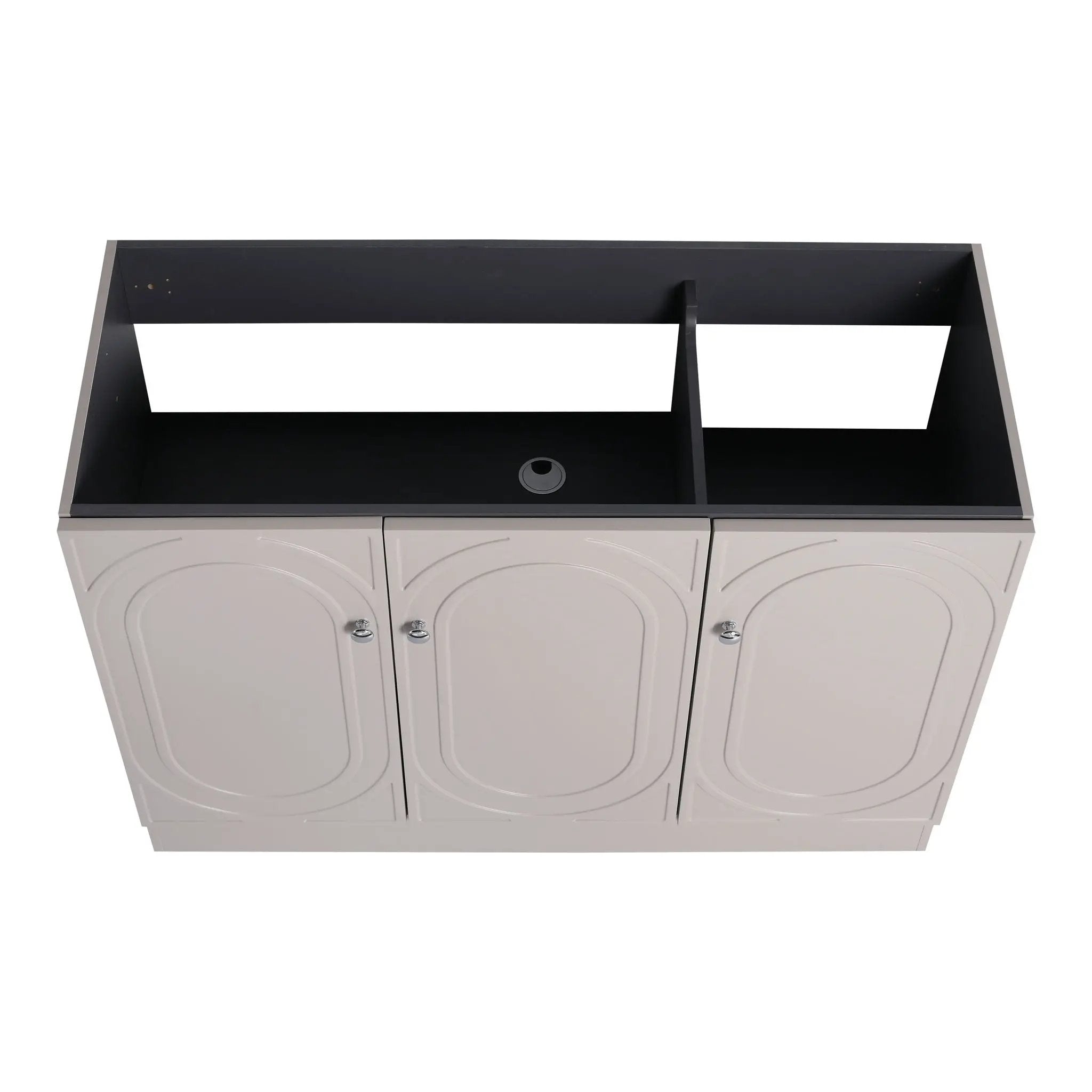 Contemporary Freestanding Bathroom Vanity With Resin Sink & Soft-Close Cabinet Doors by HouseOfZazla