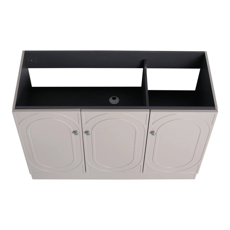 Contemporary Freestanding Bathroom Vanity With Resin Sink & Soft-Close Cabinet Doors by HouseOfZazla