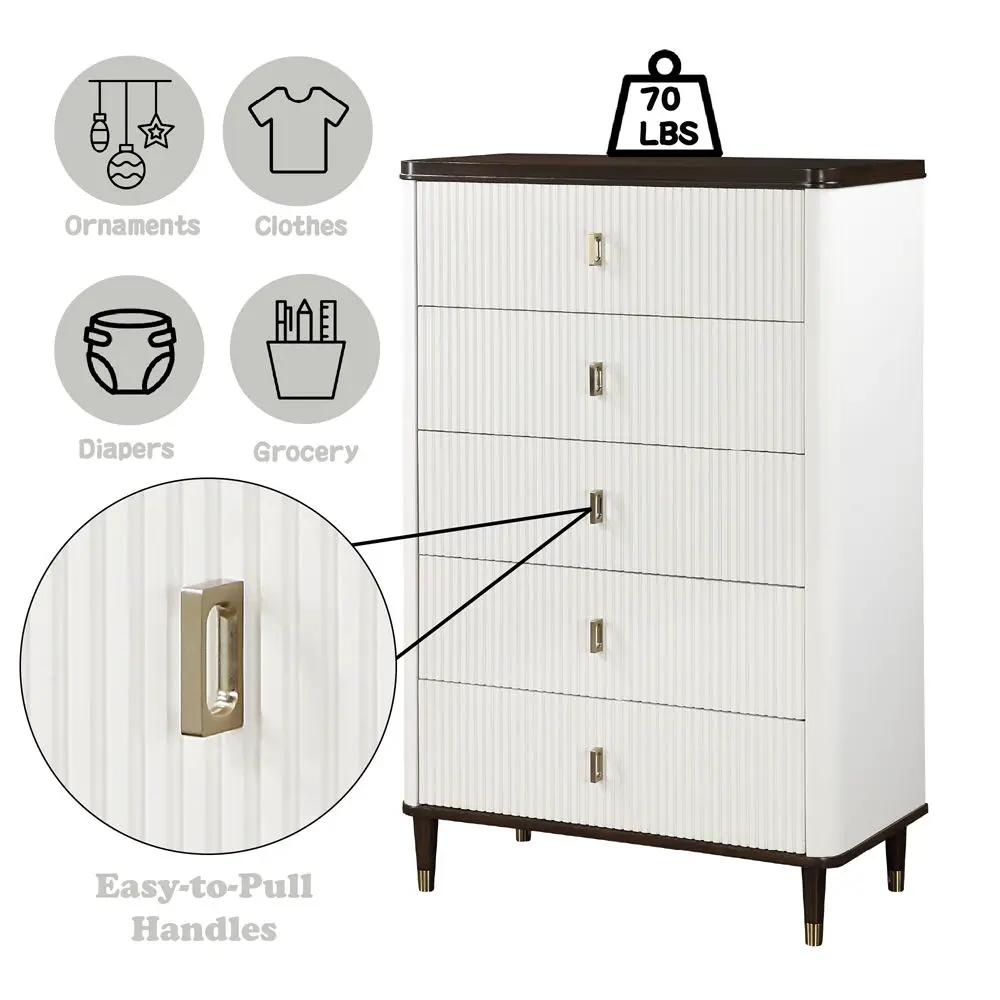 Carena - Chest - White & Brown by Unique Piece Furniture