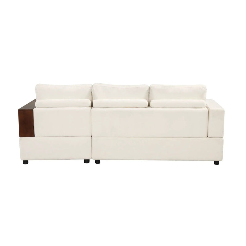 Sectional Sofa Upholstered Sofa Couch With Reversible Armrests For Living Room by HouseOfZazla