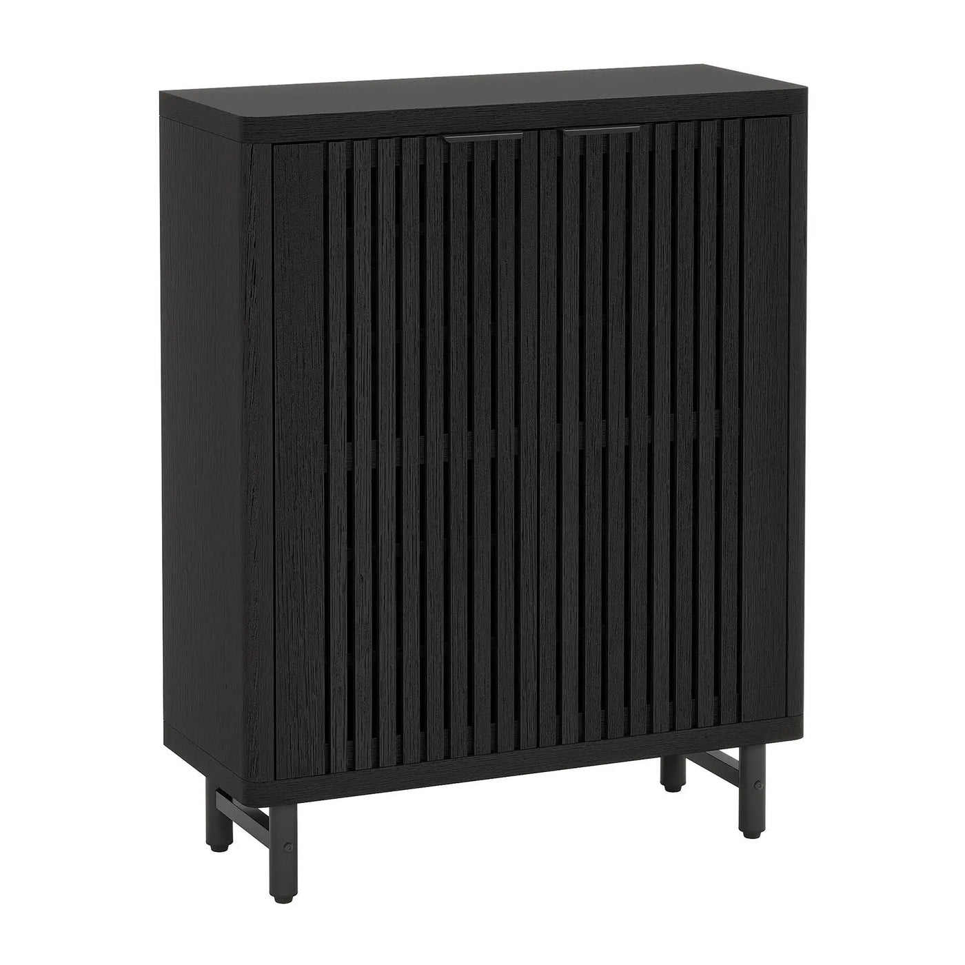 6 Tier Shoe Cabinet With Louvered Doors by HouseOfZazla